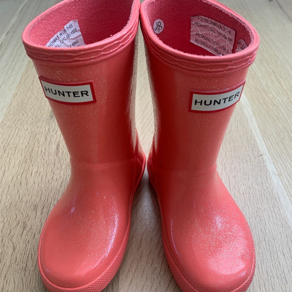 Hunter kids glitter rainboot
